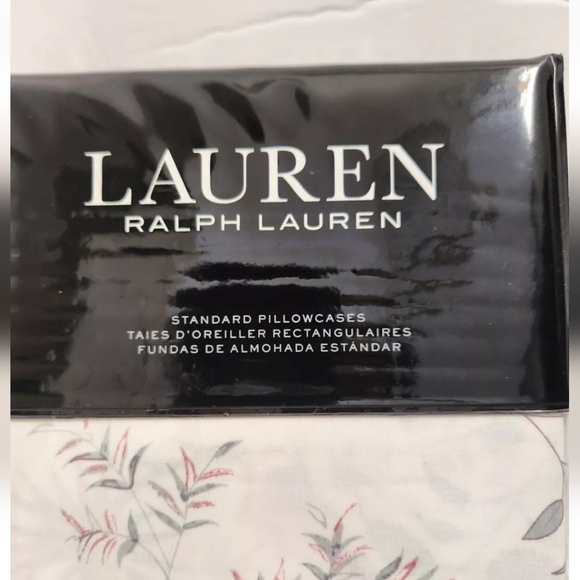 Lauren Ralph Lauren Maddie Blossom Cream Two Standard Pillowcases Cotton Floral - Picture 2 of 9